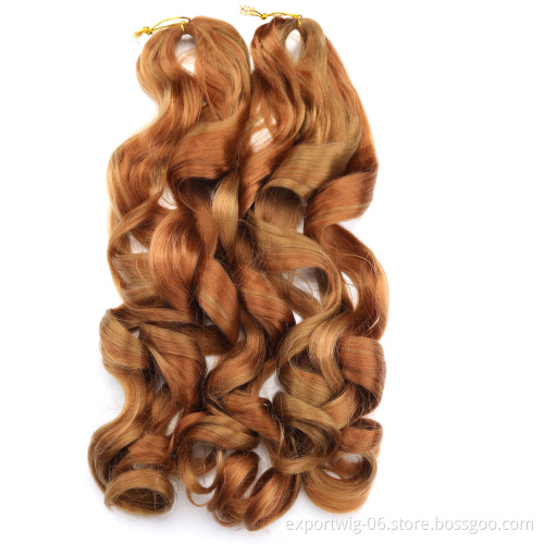 French Curls Loose Wave Crochet Braids Wave Curly Braiding Hair African Spiral Curls Wave braiding Synthetic Extension Synthetic